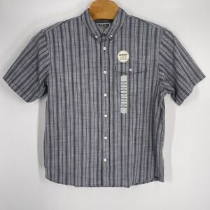 Men's Duluth Trading Drumlin Slub‎ Cotton Relaxed Fit Short Sleeve Shirt Sz L